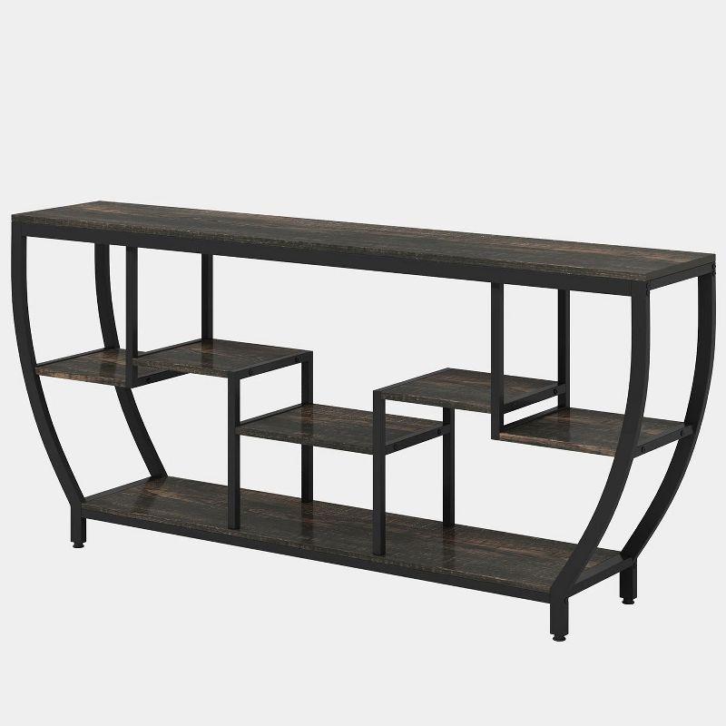 Hommoo 70.9 Inch Long Sofa Table with Shelves