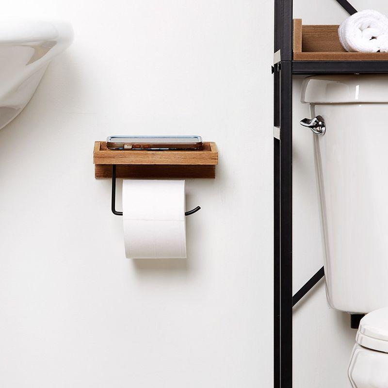The Lakeside Collection Farmhouse Bathroom Collection - Toilet Tissue Holder Natural