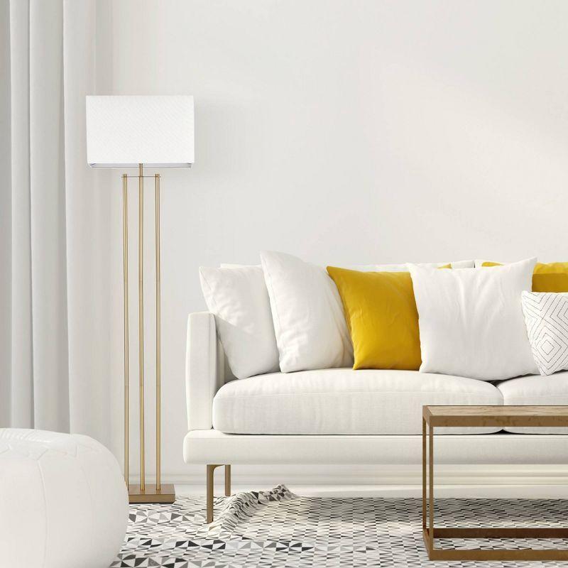 Novogratz Soho 62'' Matte Brass Floor Lamp