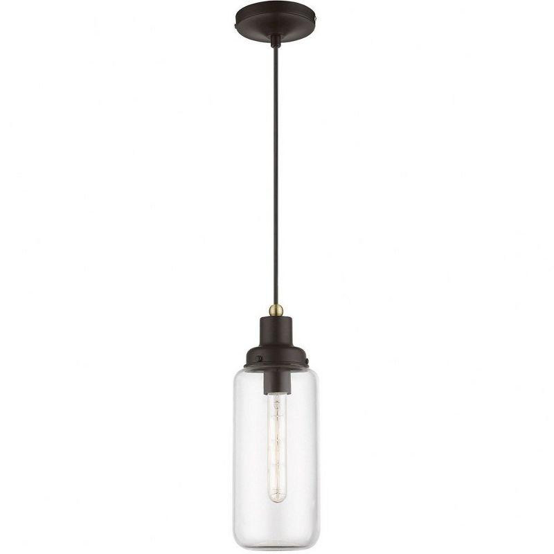 Livex Lighting Oakhurst 1 - Light Pendant in  Bronze/Antique Brass