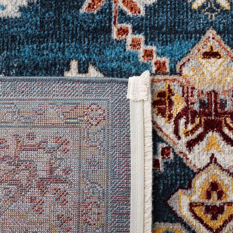 Bayside BAY104 Power Loomed Area Rug - Blue/Gray - 6'7"x6'7" - Safavieh.