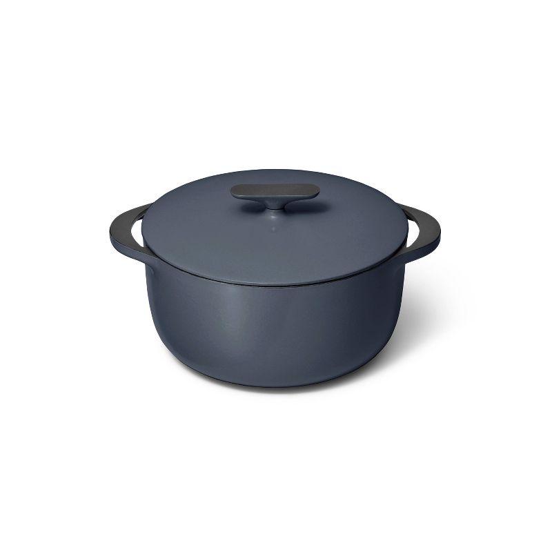 Midnight Blue Enameled Cast Iron 6.5 Qt Dutch Oven with Lid