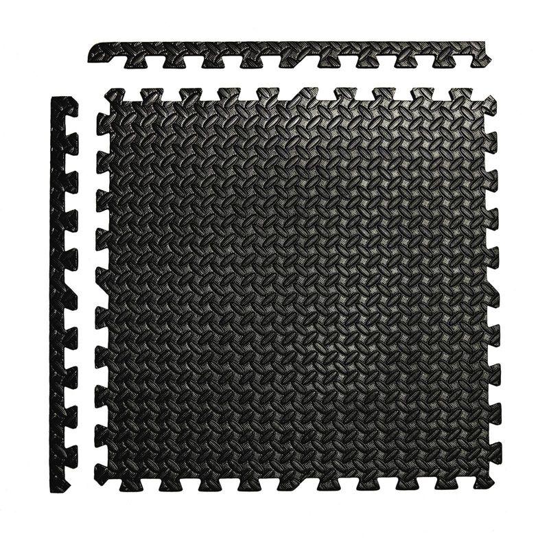 CAP CAP Interlocking Exercise Foam Mats, 24 SQ.FT Diamond, TATAMI, T-Pattern 1/2-Inch Thickness Tiles