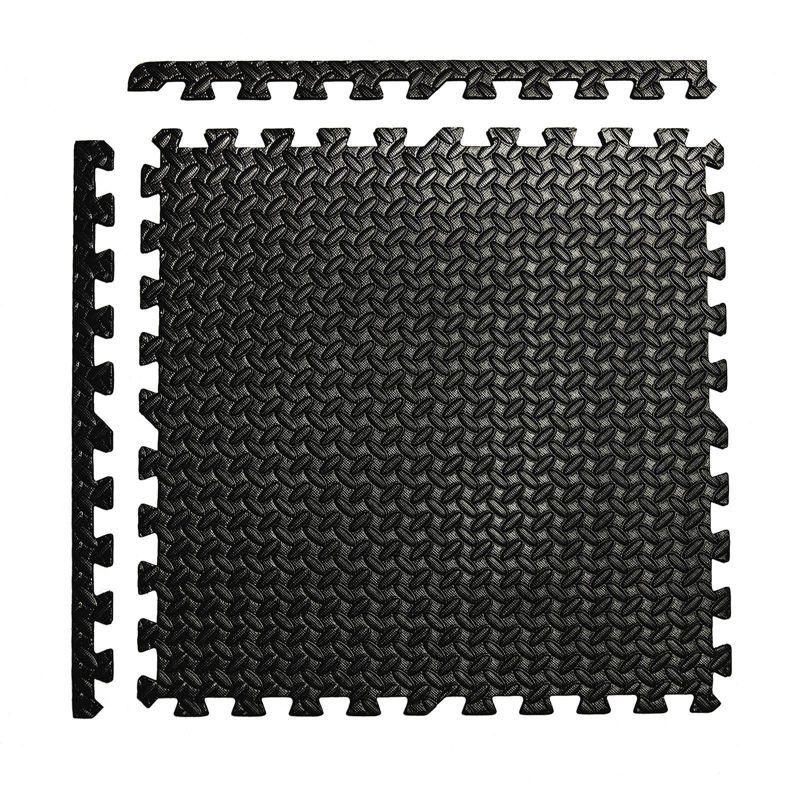 CAP Interlocking Exercise Foam Mats, 24 SQ.FT Diamond, TATAMI, T-Pattern 1/2-Inch Thickness Tiles