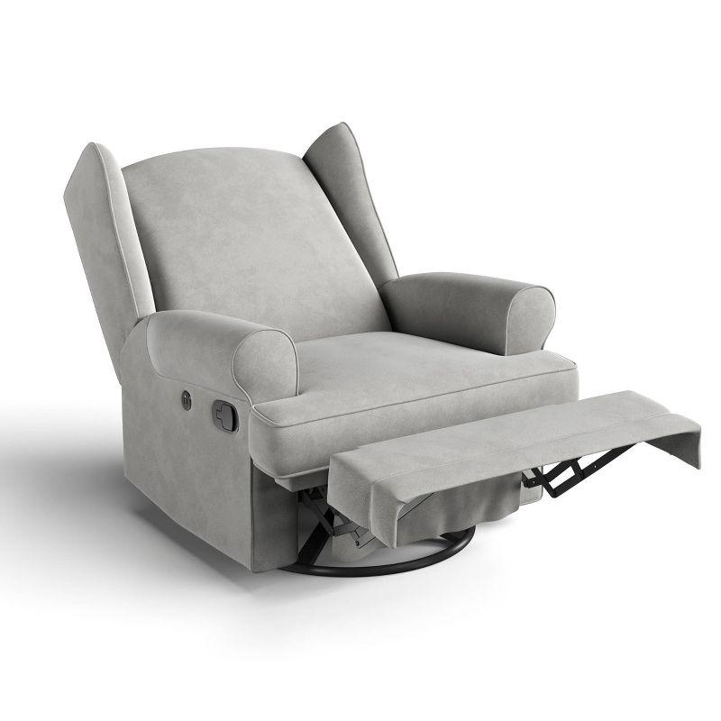 Serenity Swivel Reclining Glider Rocking Chair with USB