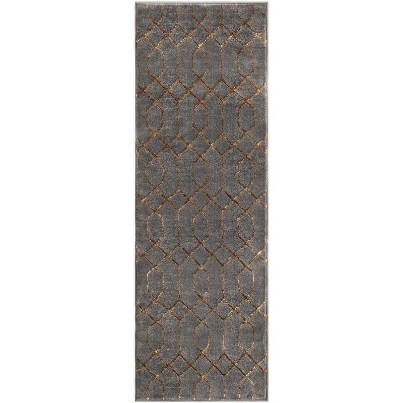 Glam Gray/Gold Area Rug