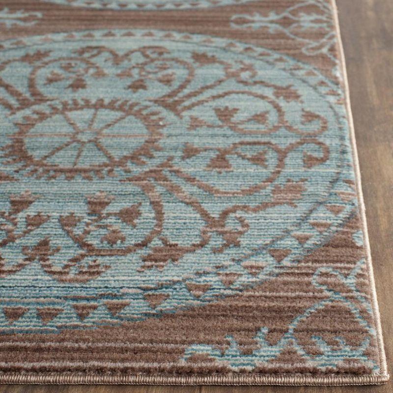 Valencia VAL214 Power Loomed Indoor Accent Rug - Brown/Alpine - 3'x5' - Safavieh