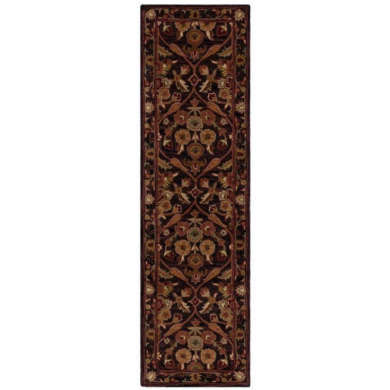 Antiquity AT51 Hand Tufted Indoor Accent Rug - Dark Plum/Gold - 2'3"x4' - Safavieh