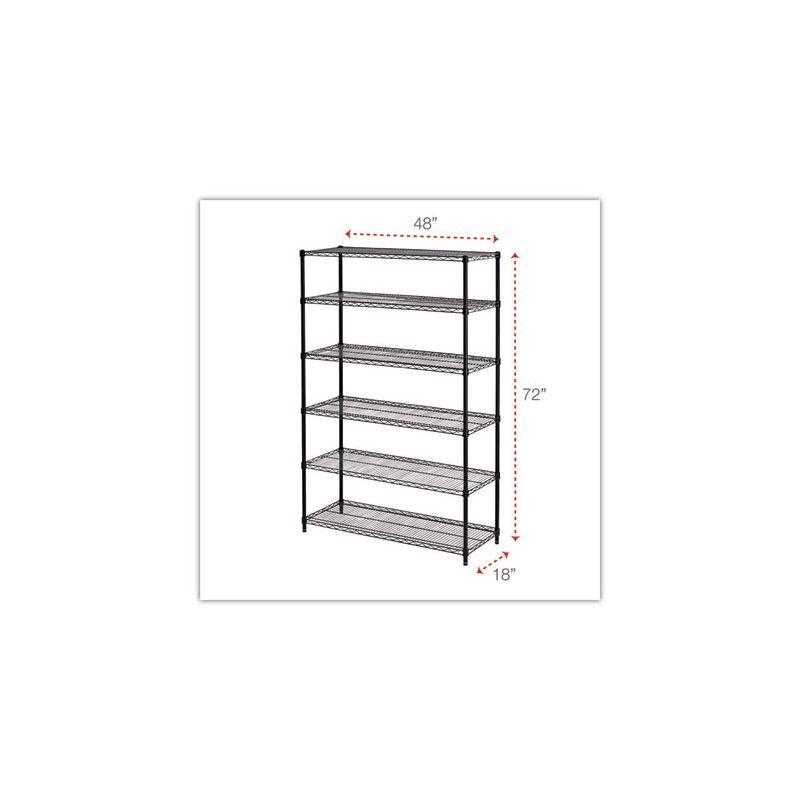 17 Stories Joan 72" H x 48" W x 18" D Commercial Wire Shelving