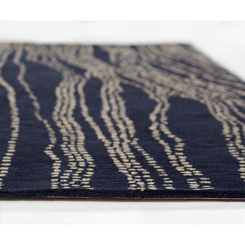 Momeni Simba Tree Handtufted Rug Navy Blue