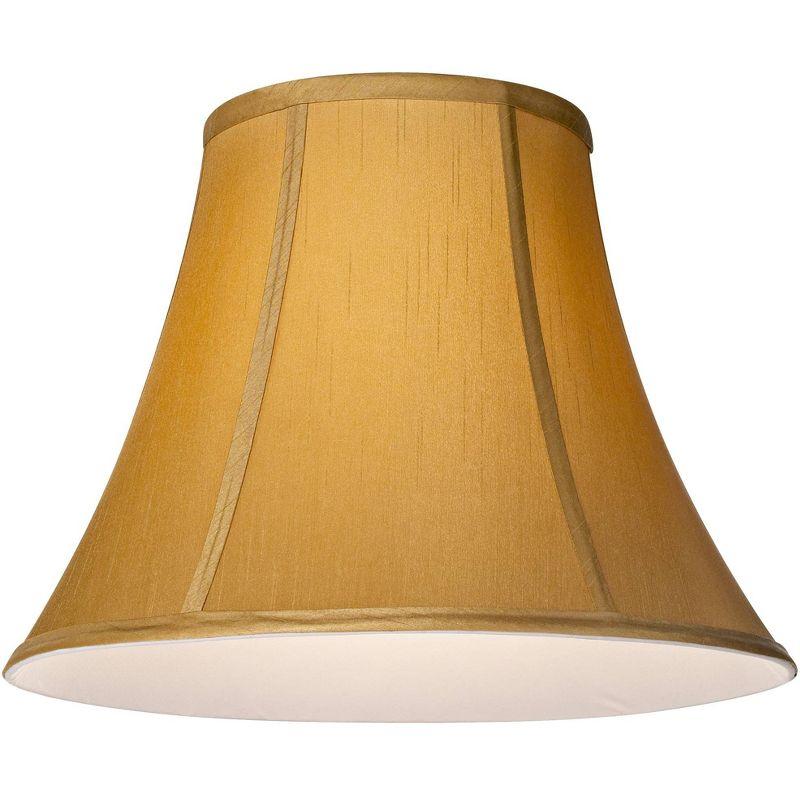 Coppery Gold Medium Bell Lamp Shade with Brass Fitter