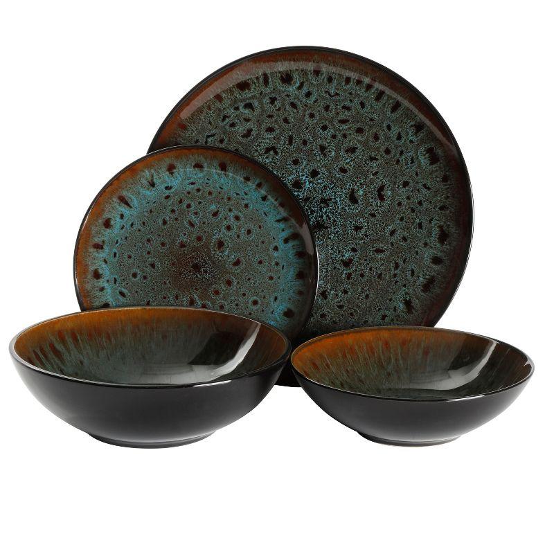 Gibson Elite Kyoto 16 Piece Dinnerware Set, Service for 4