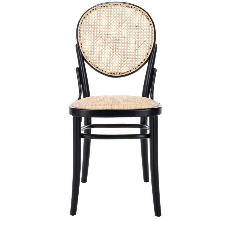 Sonia Cane Dining Chair (Set of 2) - DCH9504 - Black/Natural - Safavieh