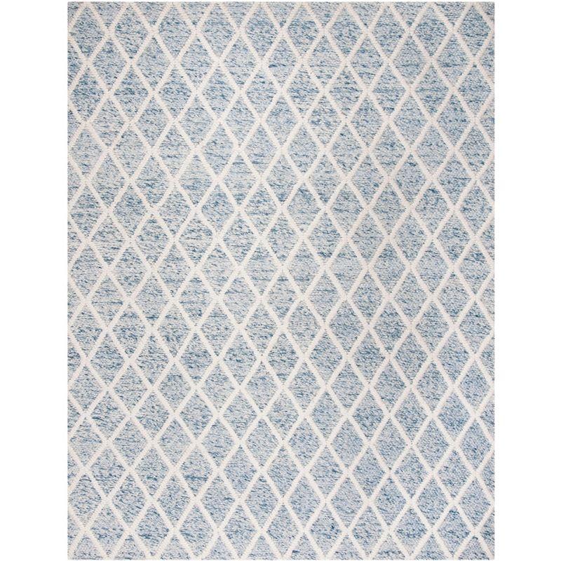 Natura NAT711 Hand Woven Area Rug - Ivory/Blue - 8'x10' - Safavieh.