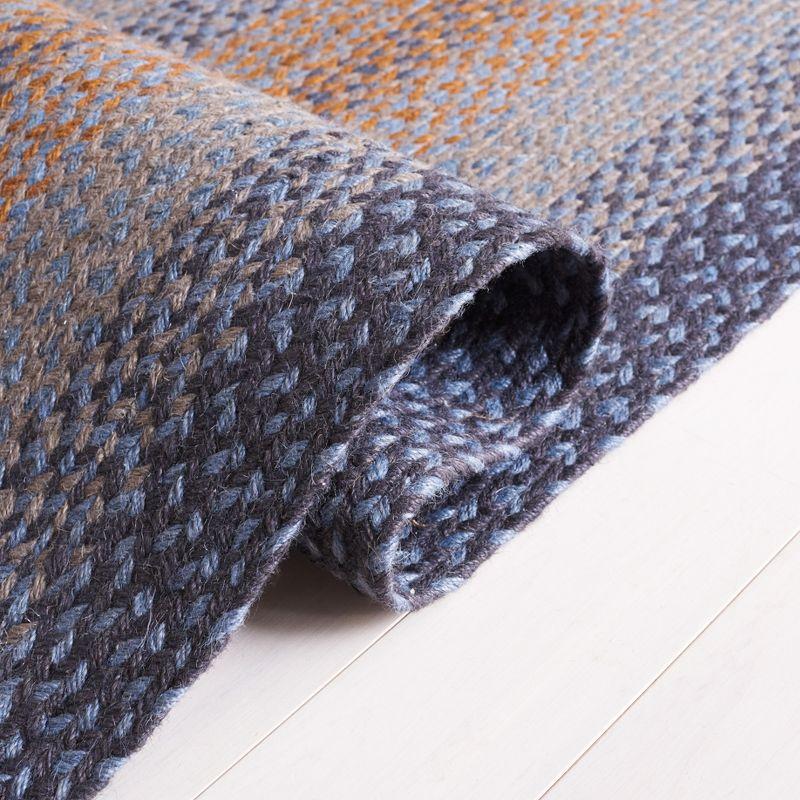 Braided BRD652 Flat Weave Indoor Runner Rug - Grey/Brown - 2'3"x8' - Safavieh