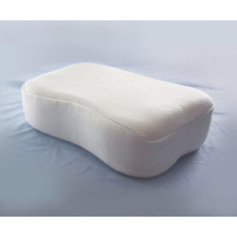 SleepRight Travel Size Side Sleeping Memory Foam Pillow