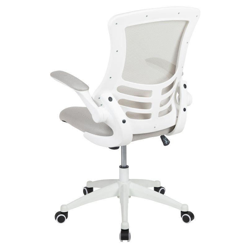 Jayetta Mid-Back Mesh Swivel Ergonomic Office Chair with Flip-Up Arms by Flash Furniture