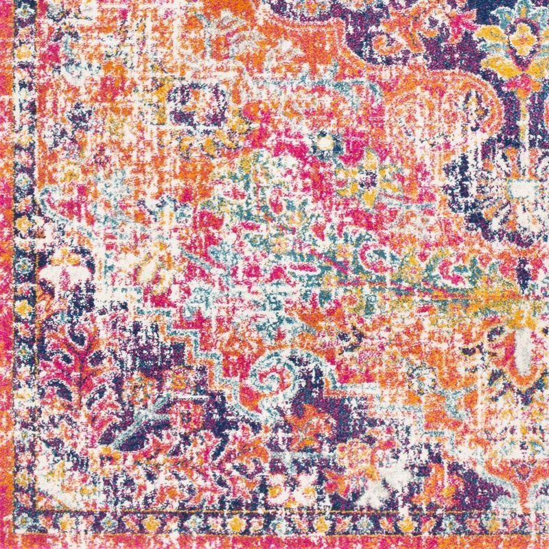 Bohemian Multi-Color Floral Motif Runner Rug