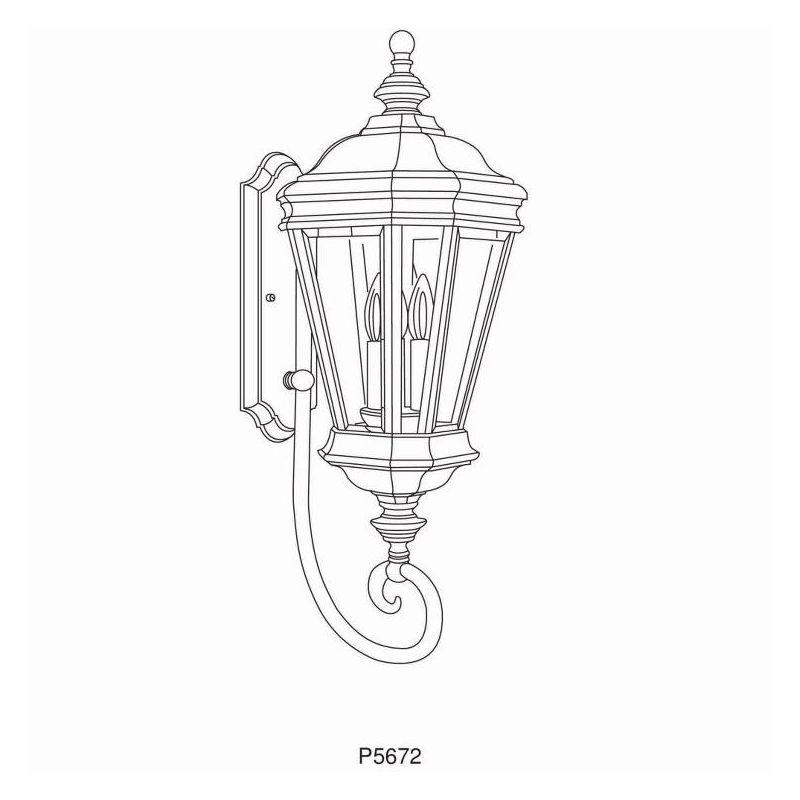 Crawford Oil Rubbed Bronze 3-Light Outdoor Wall Lantern