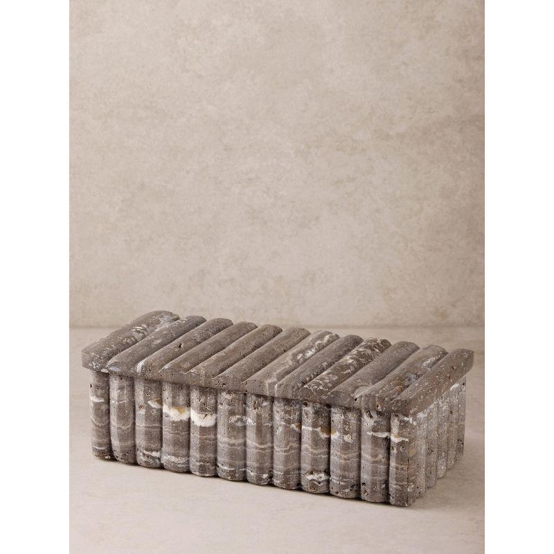 Cuba Travertine Decorative Box