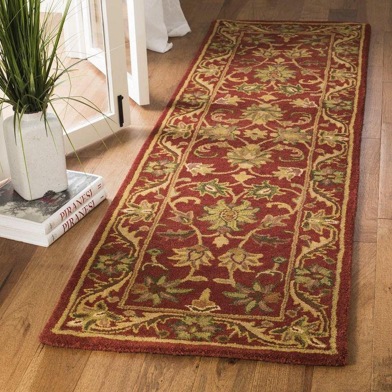 Antiquity AT52 Hand Tufted Indoor Accent Rug - Red/Red - 2'3"x4' - Safavieh