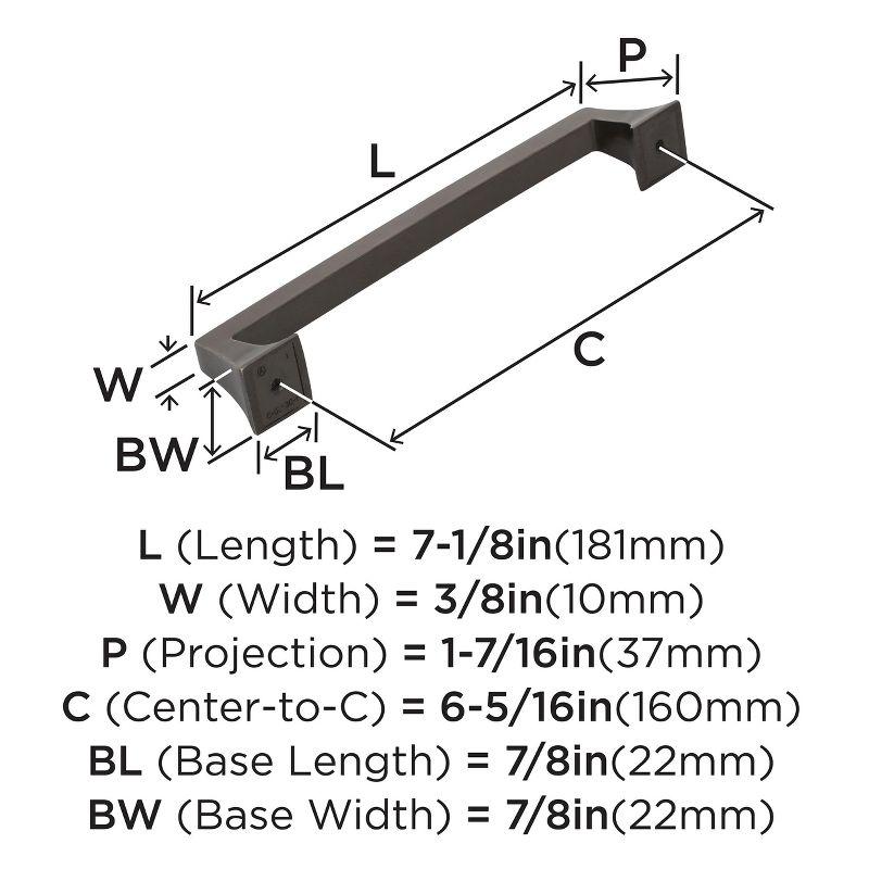 Mulholland 6 5/16" Center to Center Bar Pull