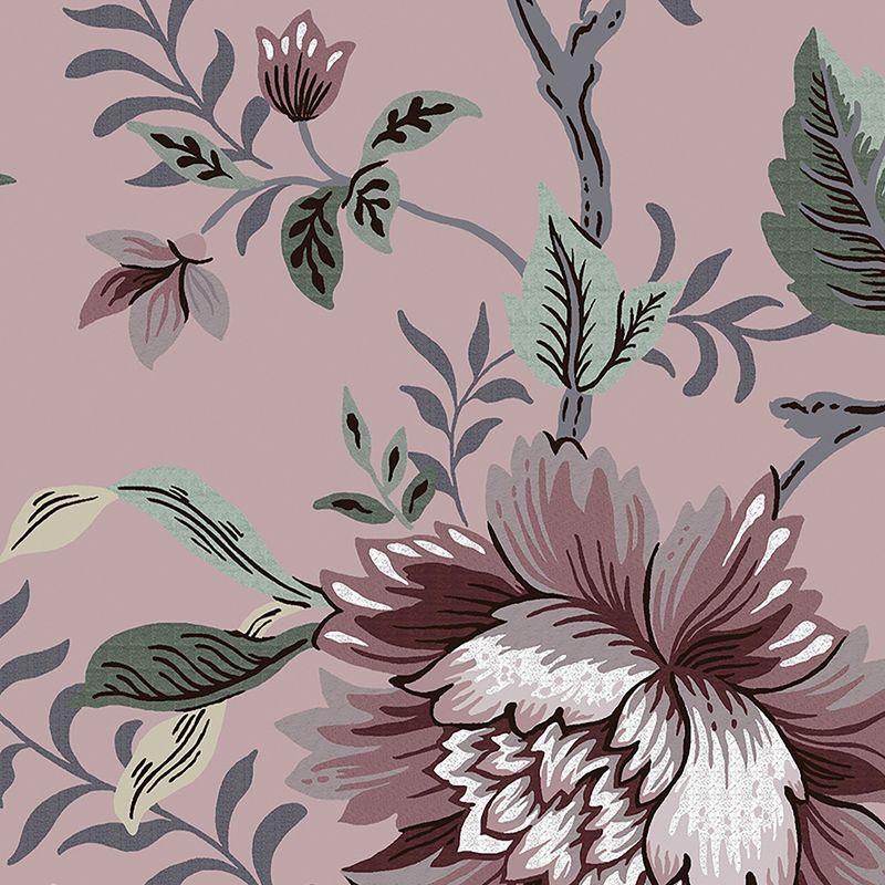 Laura Ashley Edita’s Garden Pale Blackberry Wallpaper