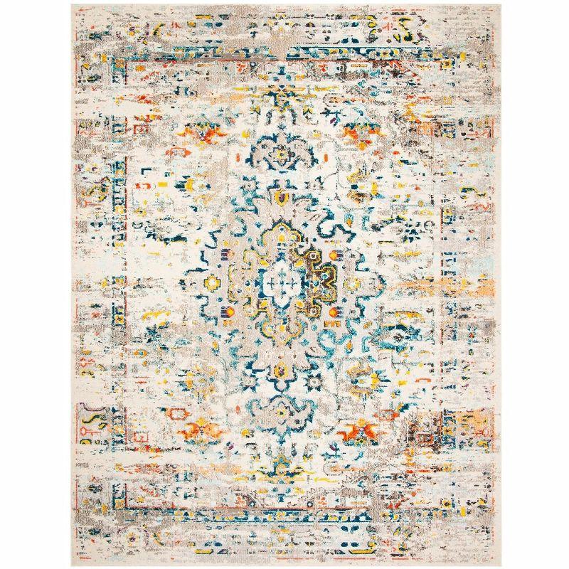 Madison MAD474 Power Loomed Indoor Area Rug - Cream/Blue - 8'x10' - Safavieh