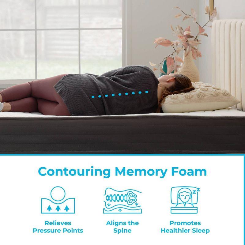 Sustainably Sourced Twin Gel Memory Foam and Innerspring Hybrid Mattress