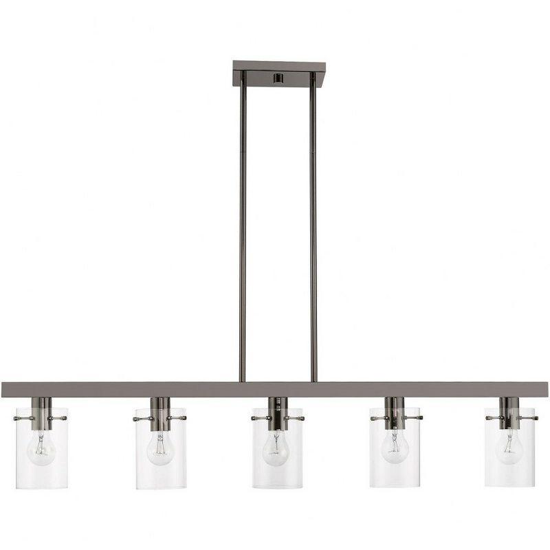 Livex Lighting Munich 5 - Light Chandelier in  Black Chrome