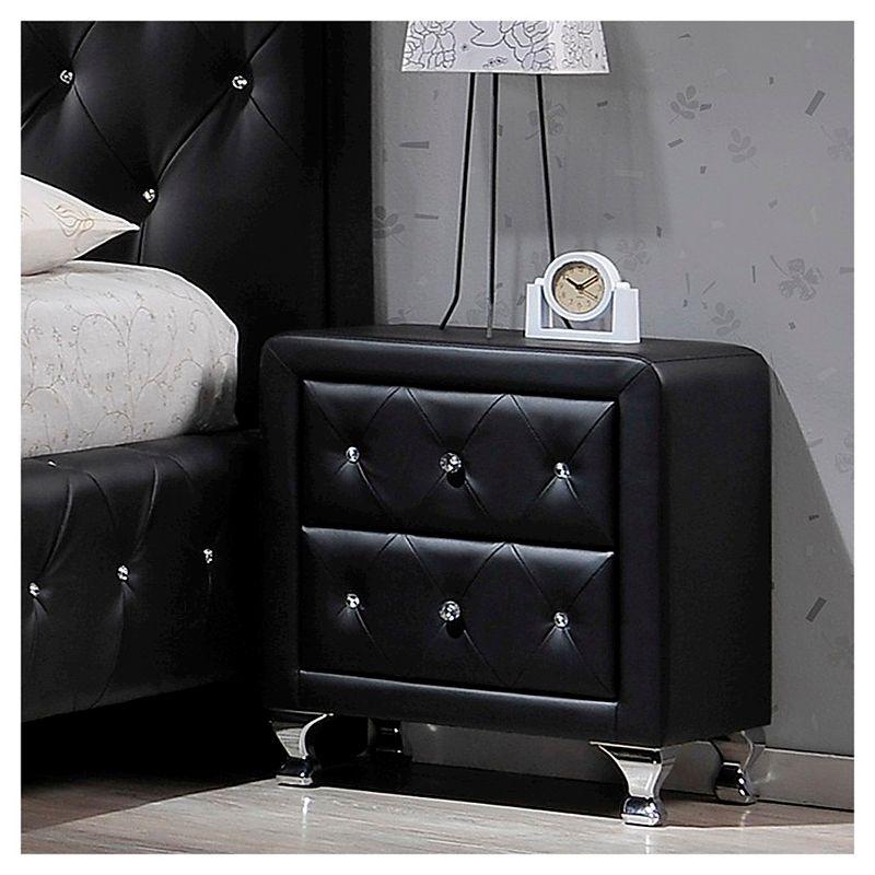 Stella Crystal Modern Nightstand - Baxton Studio