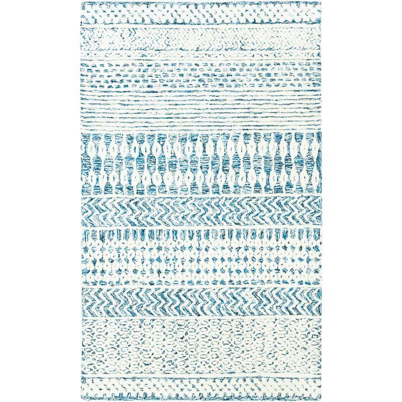 Glamour GLM538 Hand Tufted Indoor Accent Rug - Navy/Ivory - 3'x5' - Safavieh