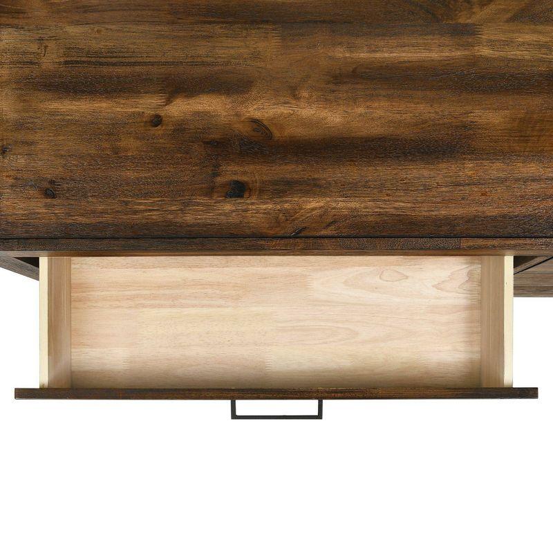 Wren 6 Drawer Dresser Chestnut - Picket House Furnishings: Mid-Century Modern Bedroom Storage, Rubberwood Frame