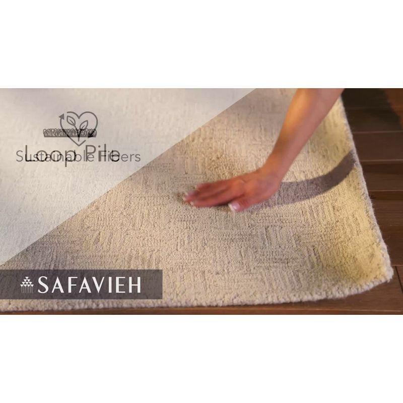 Micro-Loop MLP537 Hand Tufted Indoor Runner Rug - Light Grey/Ivory - 2'3"x9'- Safavieh