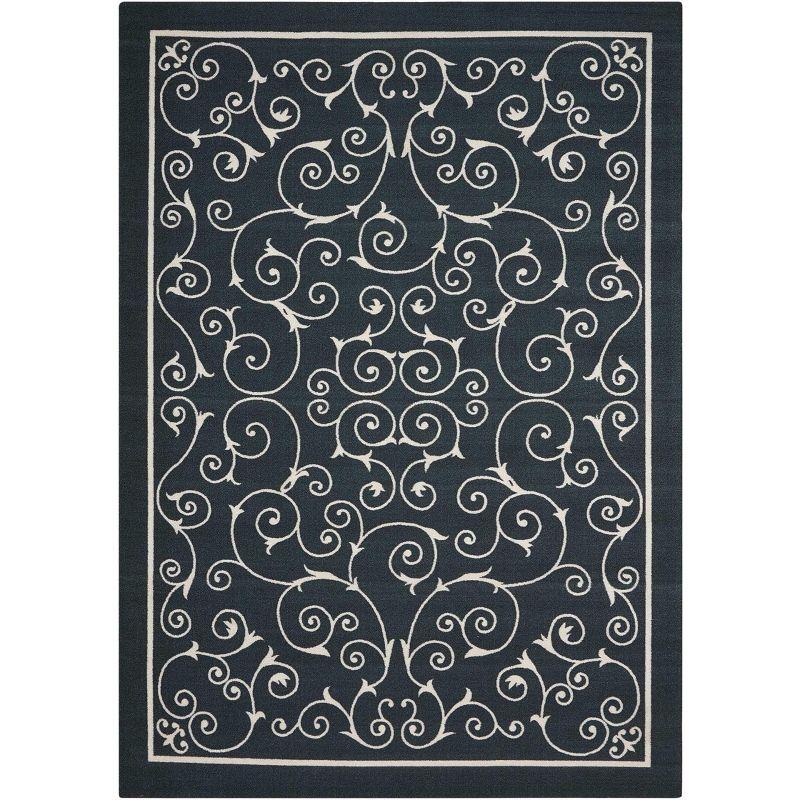 Nourison Home & Garden Loomed Scroll Indoor/outdoor Area Rug