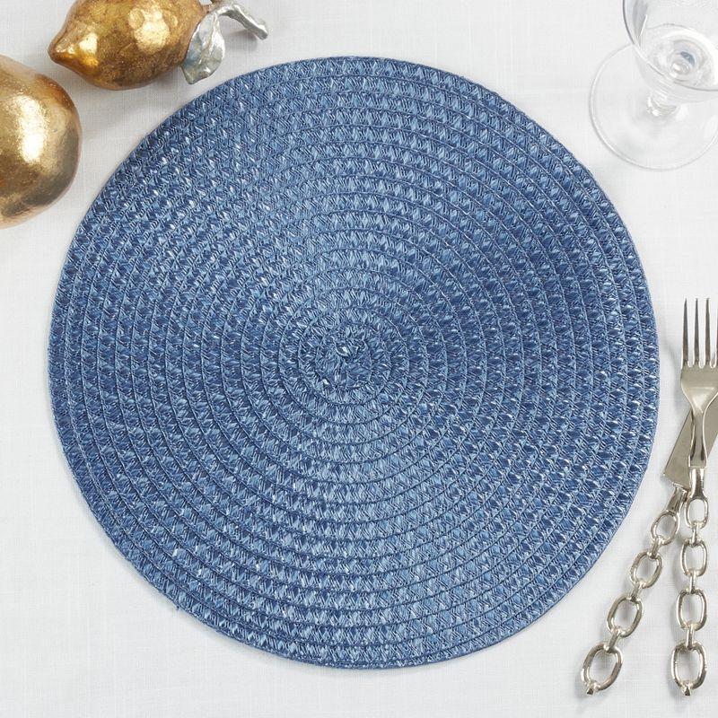 Brielle Polypropylene Plastic Round Placemat