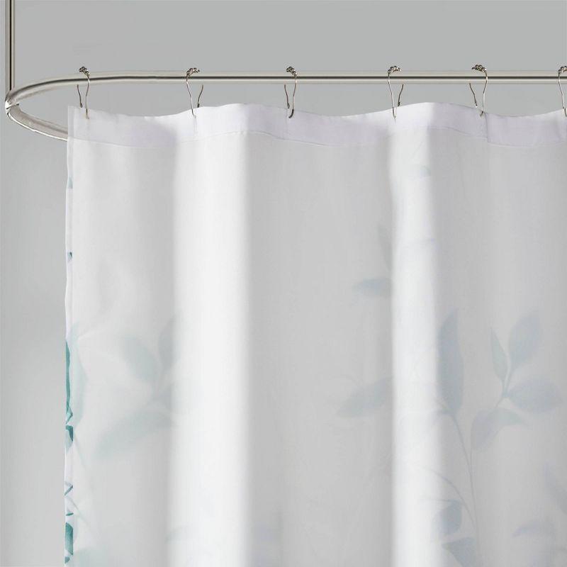 Madison Park Trent Botanical Burnout Floral Printed Shower Curtain & Reviews | Wayfair
