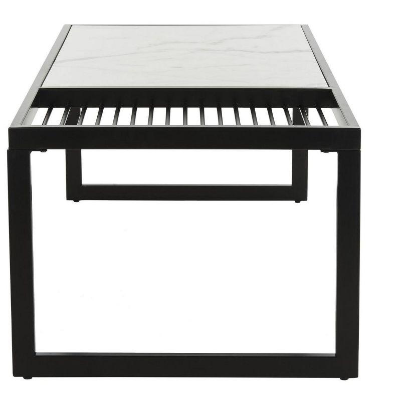 Zuri Coffee Table - White/Black - Safavieh