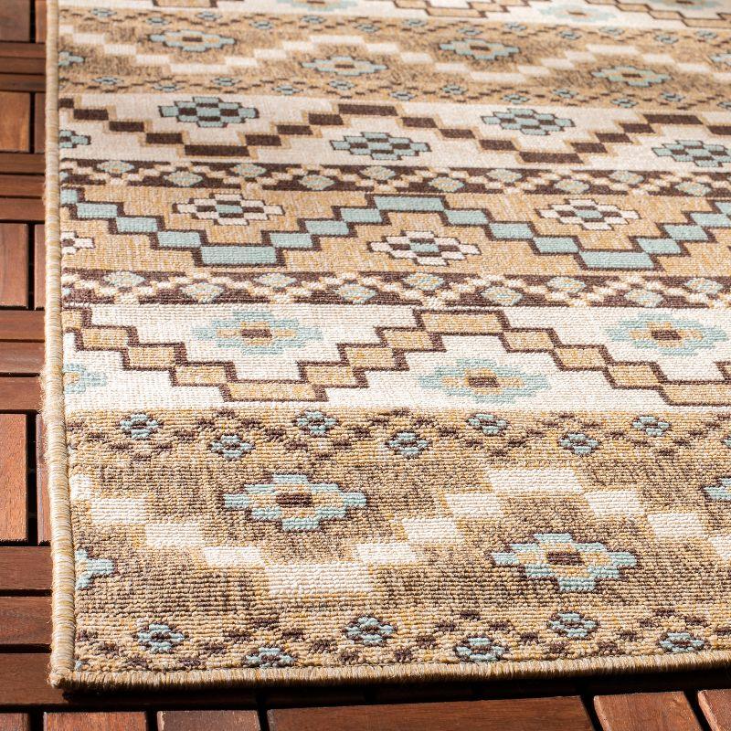 Veranda VER095 Power Loomed Indoor/Outdoor Area Rug - Rust/Red - 6'7"x9'6" - Safavieh.