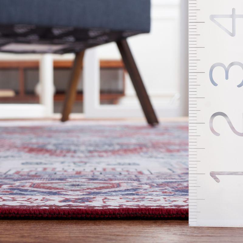 Tucson TSN101 Power Loomed Machine Washable Area Rug - Red/Navy - 8'x10' - Safavieh.