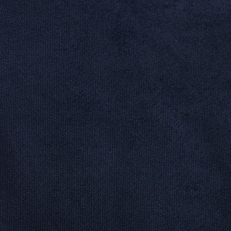 Navy Blue Velvet Thermal Blackout Curtain Panel