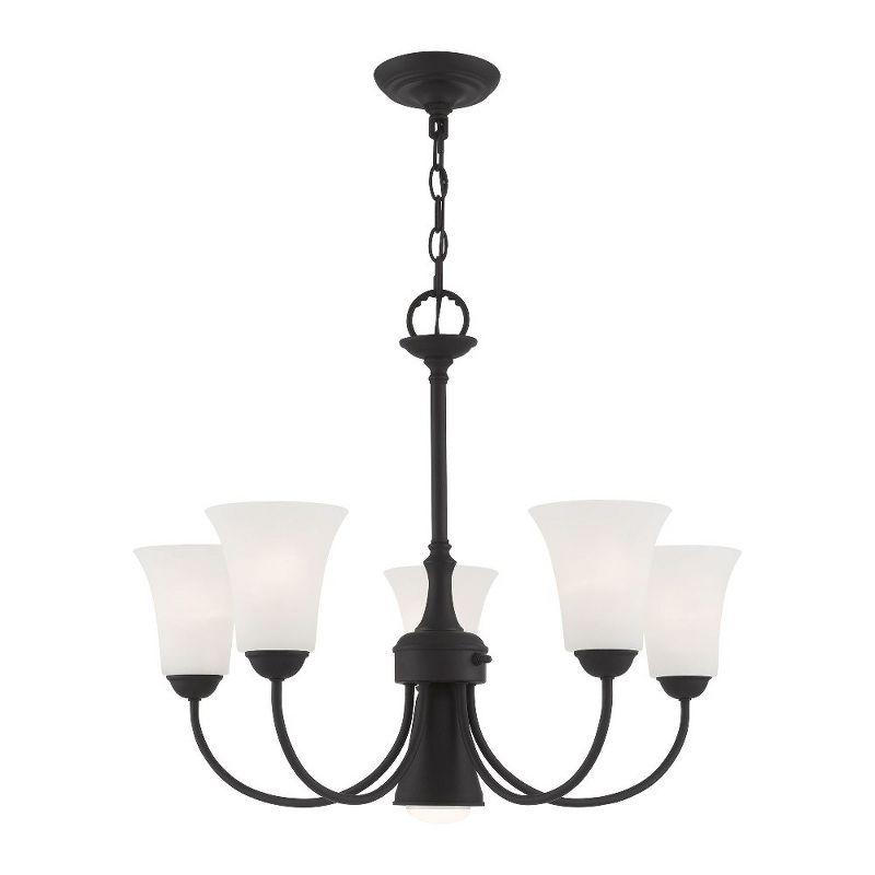 Livex Lighting Ridgedale 5 - Light Chandelier in  Black
