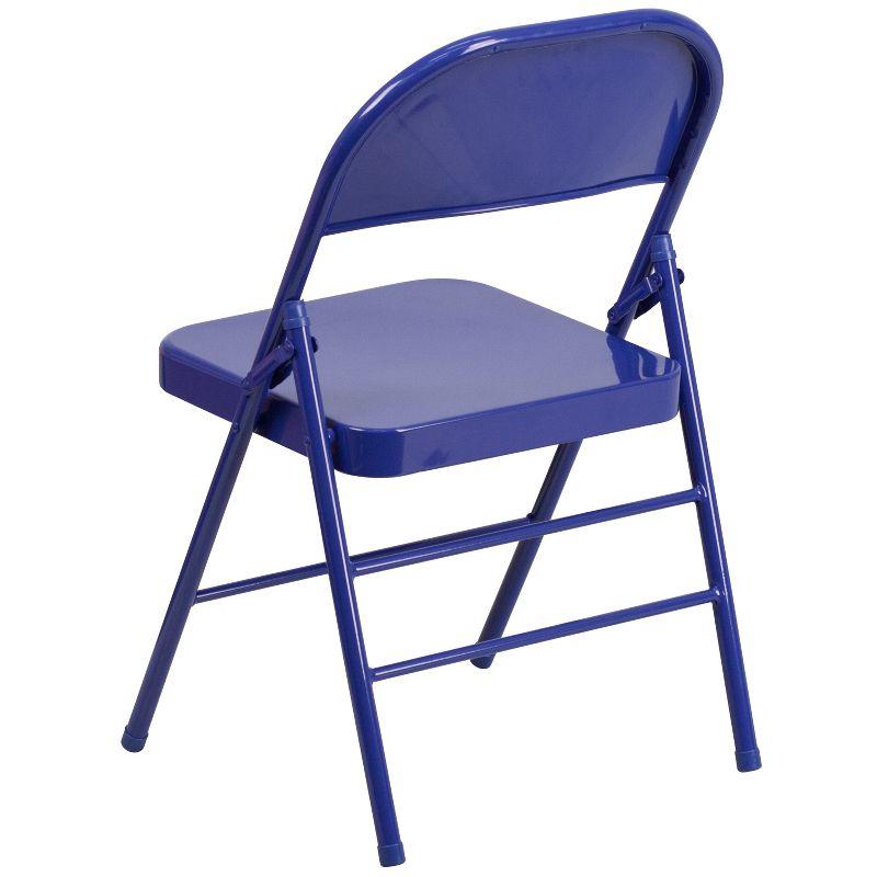 Cobalt Blue 18" Lightweight Metal Folding Chair