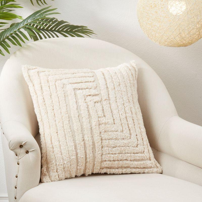 Saro Adelaide Collection Cotton Throw Pillow