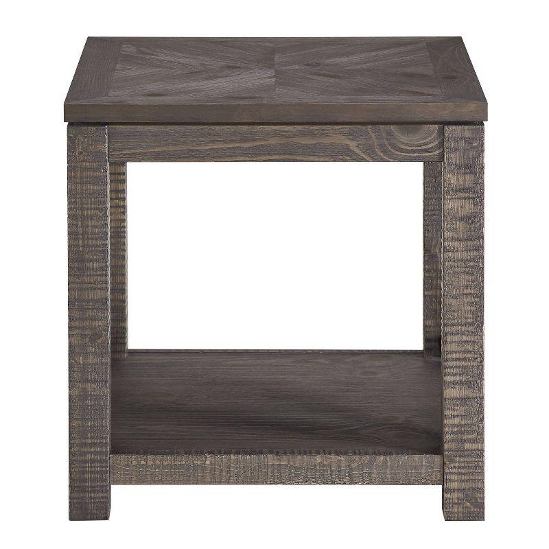 Dexter Square End Table Distressed Gray - Steve Silver Co.