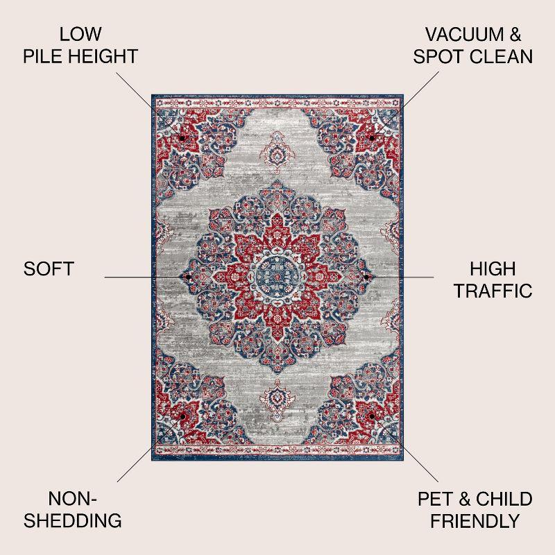 Modern Persian Vintage Moroccan Medallion Runner Rug - JONATHAN Y