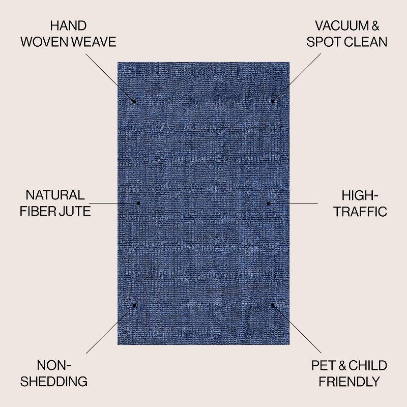 Pata Hand Woven Chunky Jute Indoor Area Rug - JONATHAN Y