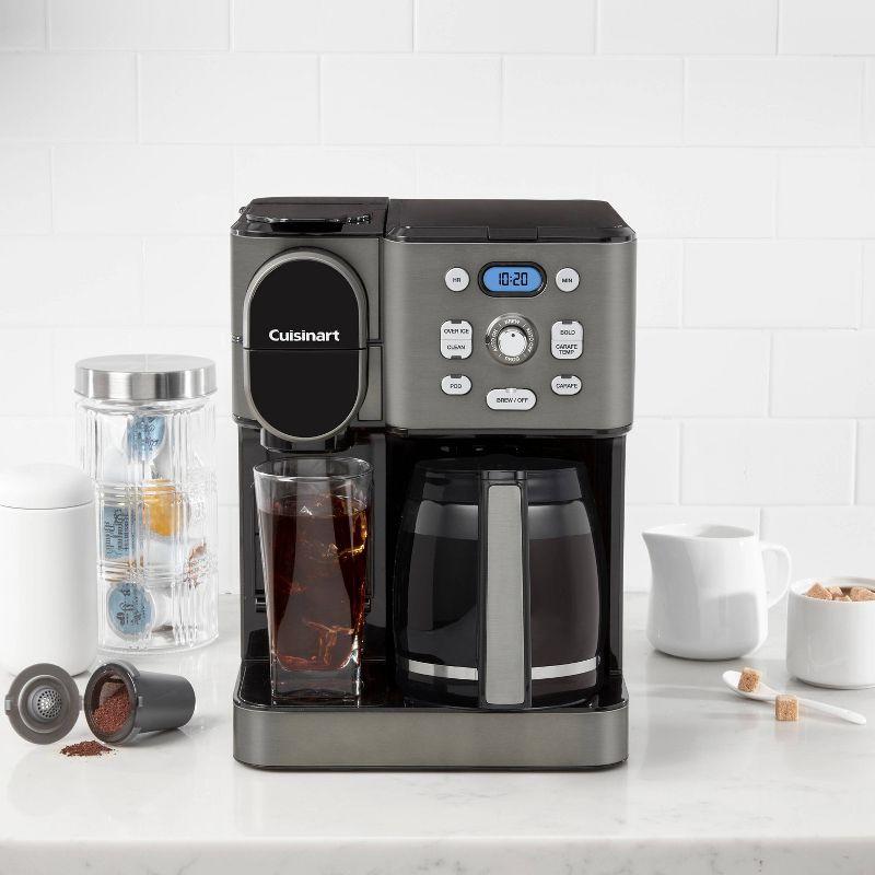 Cuisinart Coffee Center 2-in-1 Coffeemaker, 12-Cup Glass Carafe, Automatic Hot & Iced Coffee Maker, Single Server Brewer