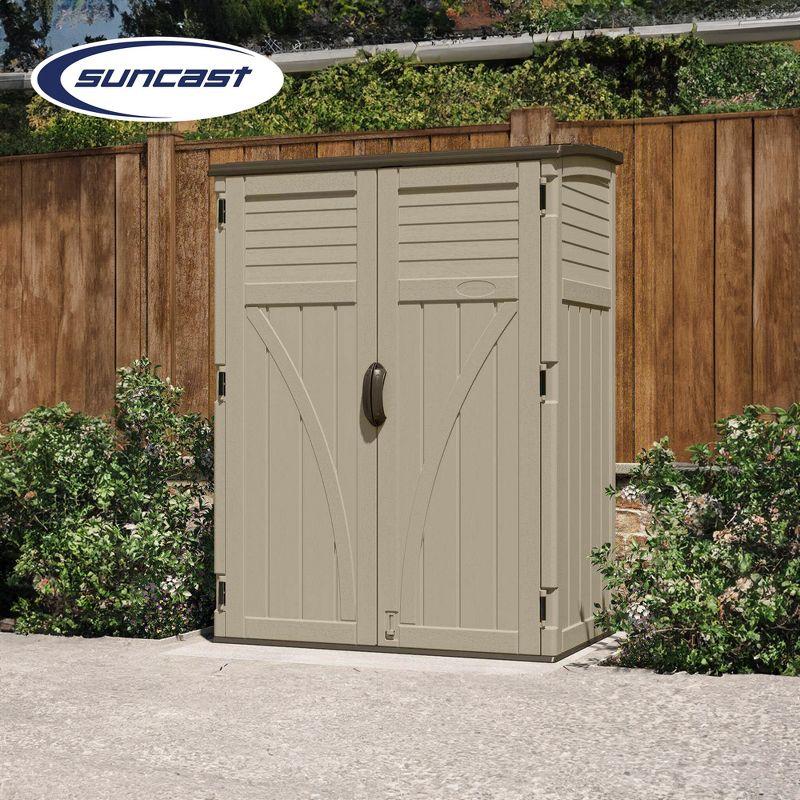 Suncast Suncast 53 in. W x 32.5 in. D Resin Vertical Tool Shed
