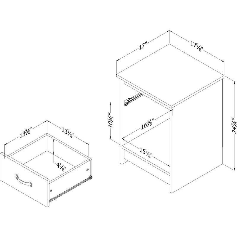 Tassio 1 Drawer Nightstand